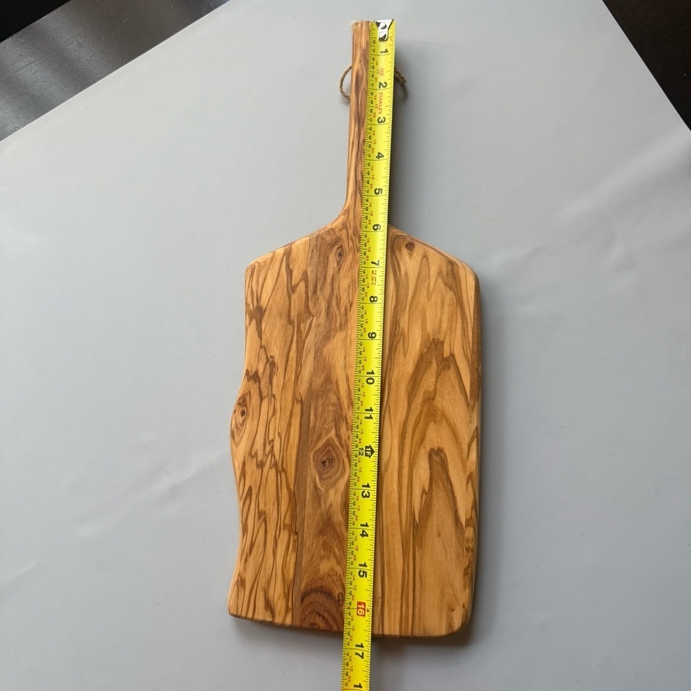 Rock & Branch Olive Wood Serving Paddle Charcuterie Board Natural Wood - Picture 7 of 9